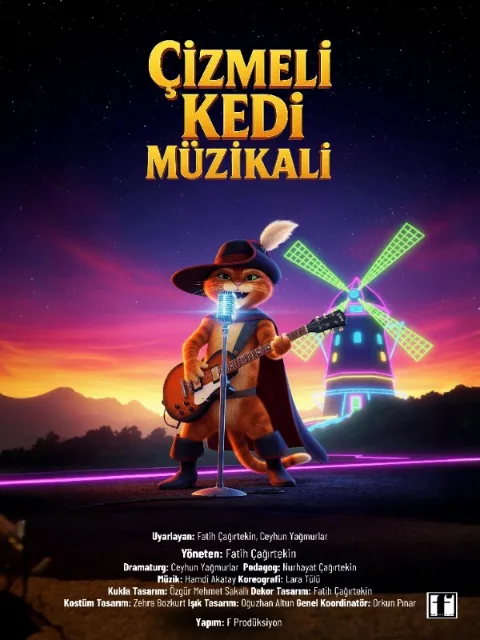 Çizmeli Kedi Müzikali afişi