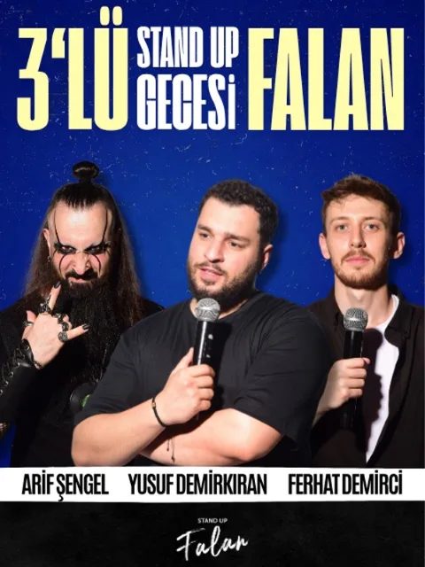3’lü Stand Up Gecesi Falan afişi