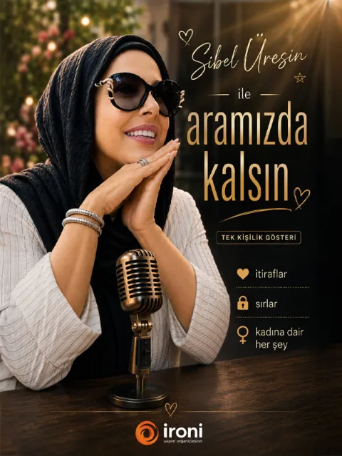 Sibel Üresin'le "Aramızda Kalsın" afişi