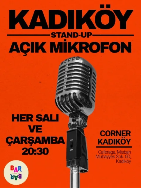 Stand up Kadıköy Açık Mikrofon Gecesi afişi