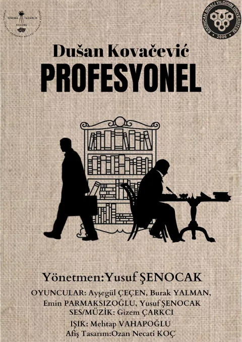 Erzincan Binali Yıldırım Ünv. Sinema Ve Yazarlık Kul. ''profesyonel'' afişi
