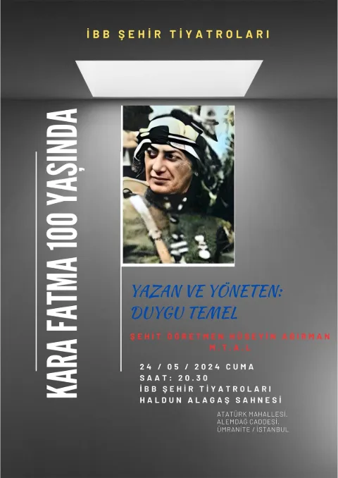 Şehit Öğretmen Hüseyin Ağırman M.t.a.l (Kara Fatma 100 Yaşında) afişi