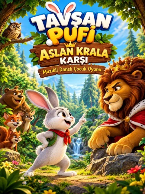 Tavşan Pufi Aslan Krala Karşı afişi