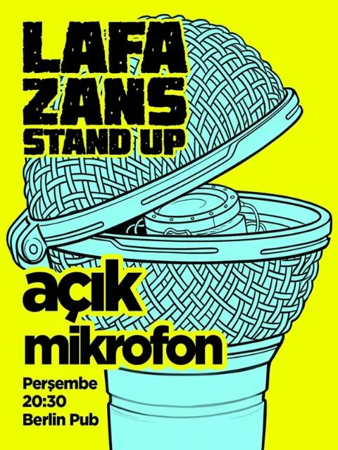 Lafazans Açık Mikrofon Stand Up afişi