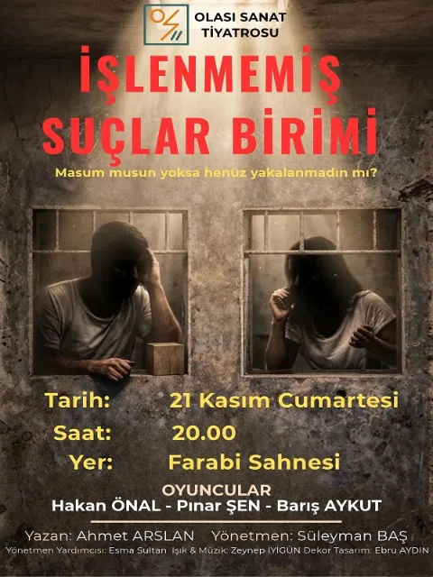 İşlenmemiş Suçlar Birimi afişi