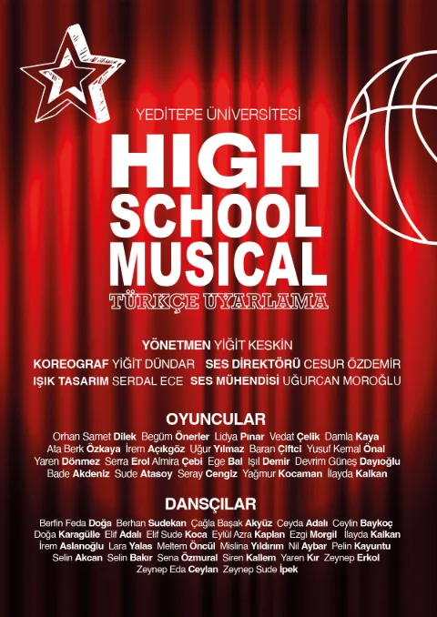 Yeditepe Ünv. Dans Kulübü ''yıldızlar Takımı (Hıgh School Musıcal)'' afişi