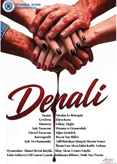 Aydın Üni Drama ve Oyunculuk Bölümü ''Denali'' afişi