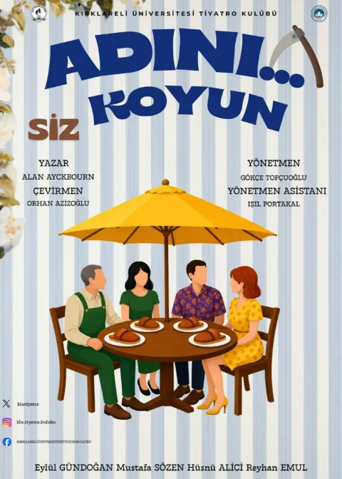 Kırklareli Üni. Tiy. Kul. ''Adını Siz Koyun'' afişi