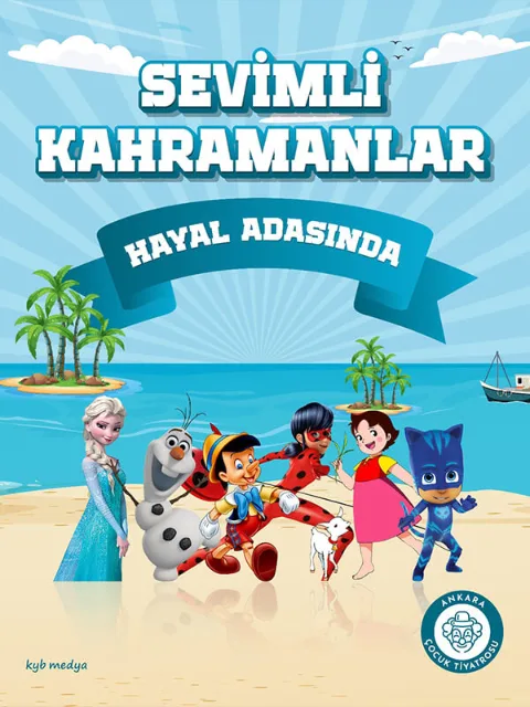 Sevimli Kahramanlar Hayal Adası'nda afişi