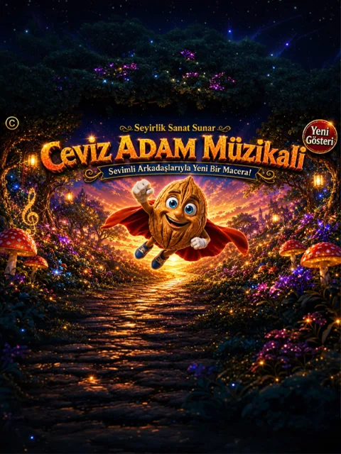 Ceviz Adam Müzikali Yeni Gösteri afişi