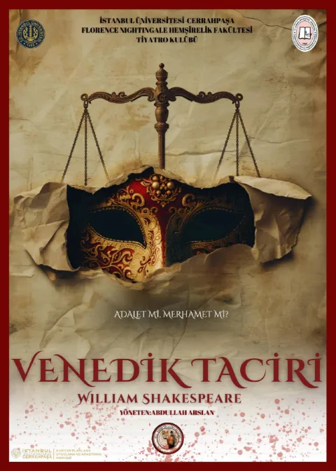 İÜ Cerrahpaşa Florence Nightingale Hemşirelik Fakültesi Tiy. Kul. ''Venedik Taciri'' afişi