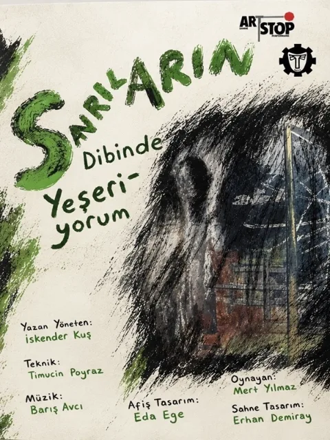 Sanrıların Dibinde Yeşeriyorum Tiyatro Oyunu afişi