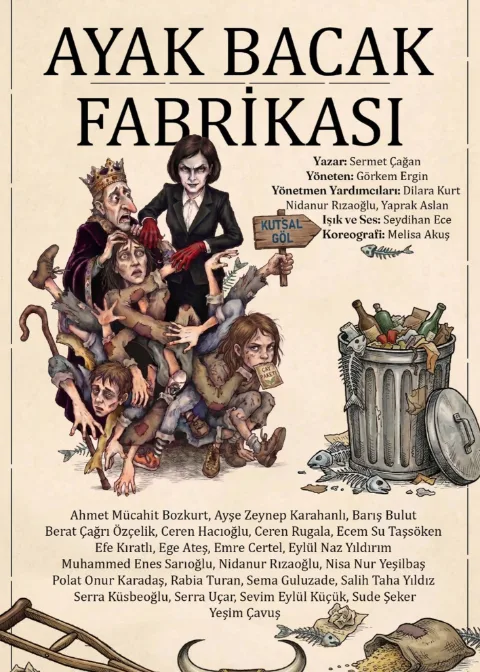 İstinye Üni. Tiyatro Kulübü ''Ayak Bacak Fabrikası'' afişi